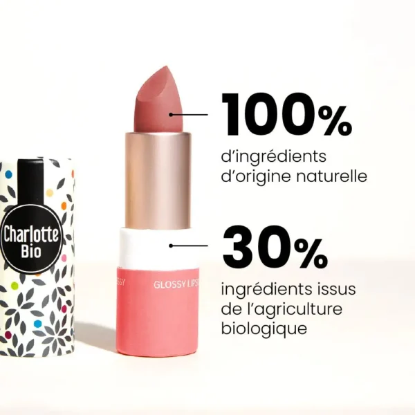Rouge à lèvres glossy - Certifié Bio — image 4