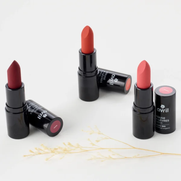 Rouge à Lèvres Certifié Bio – Avril
