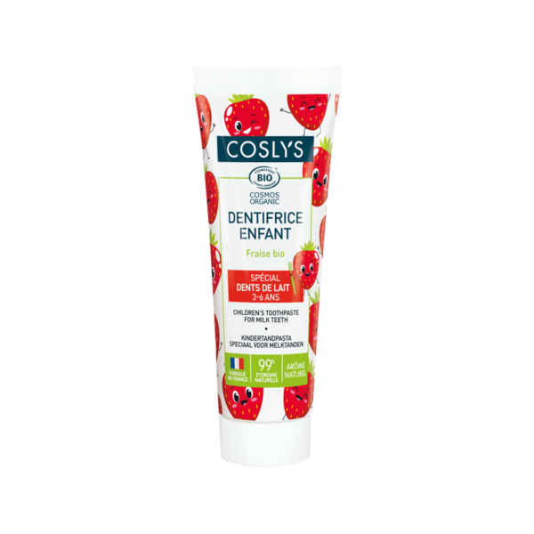 Dentifrice Bio Enfant Fraise (3 à 6 ans) – 50 ml | Coslys