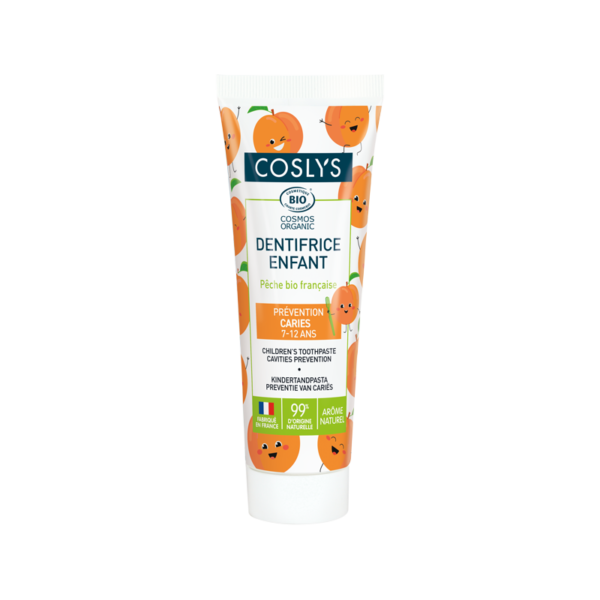 Dentifrice Bio Enfant Pêche (7 à 12 ans) – 50 ml | Coslys