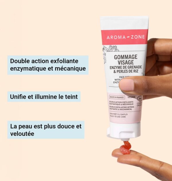 Gommage visage Enzyme de grenade & perles de riz — image 3